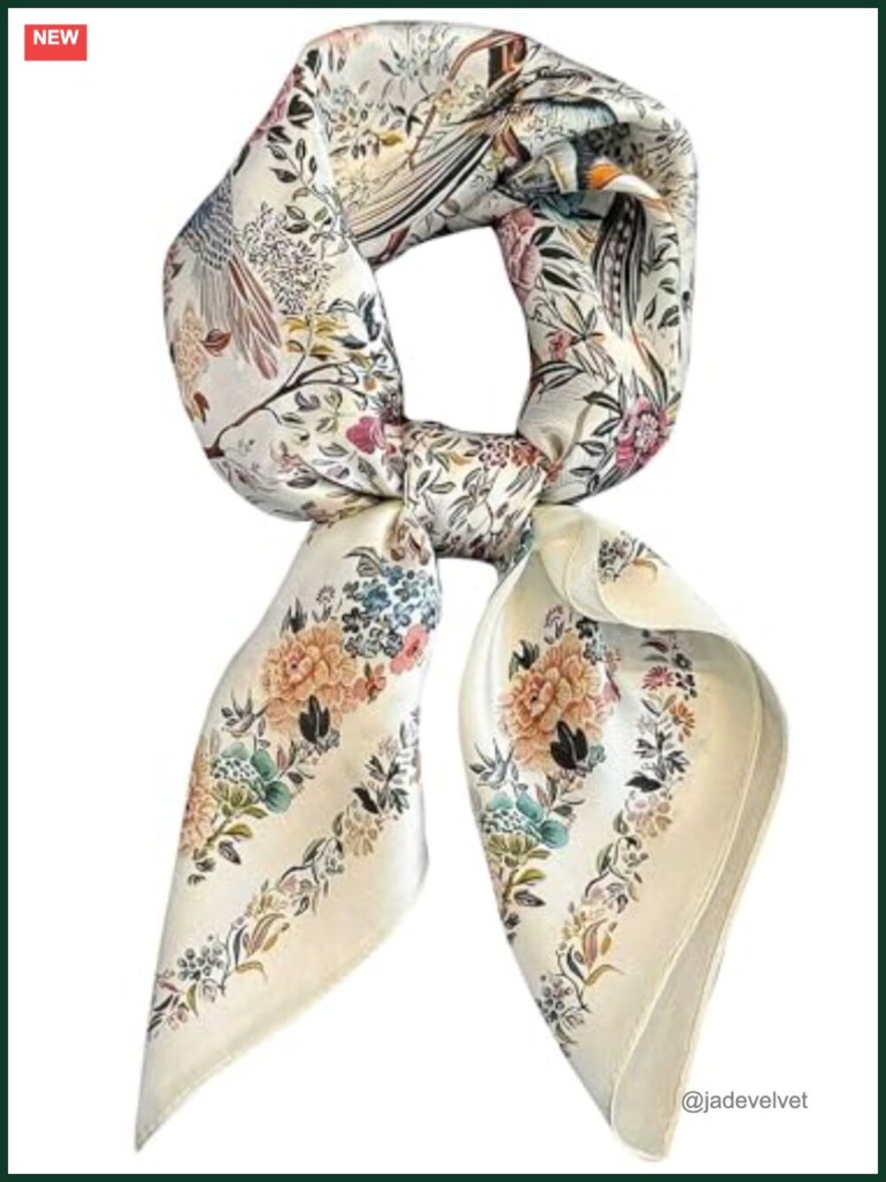Silky Satin Scarf for Women Lightweight Bandanas Neck Hair Wrap Head Scarf